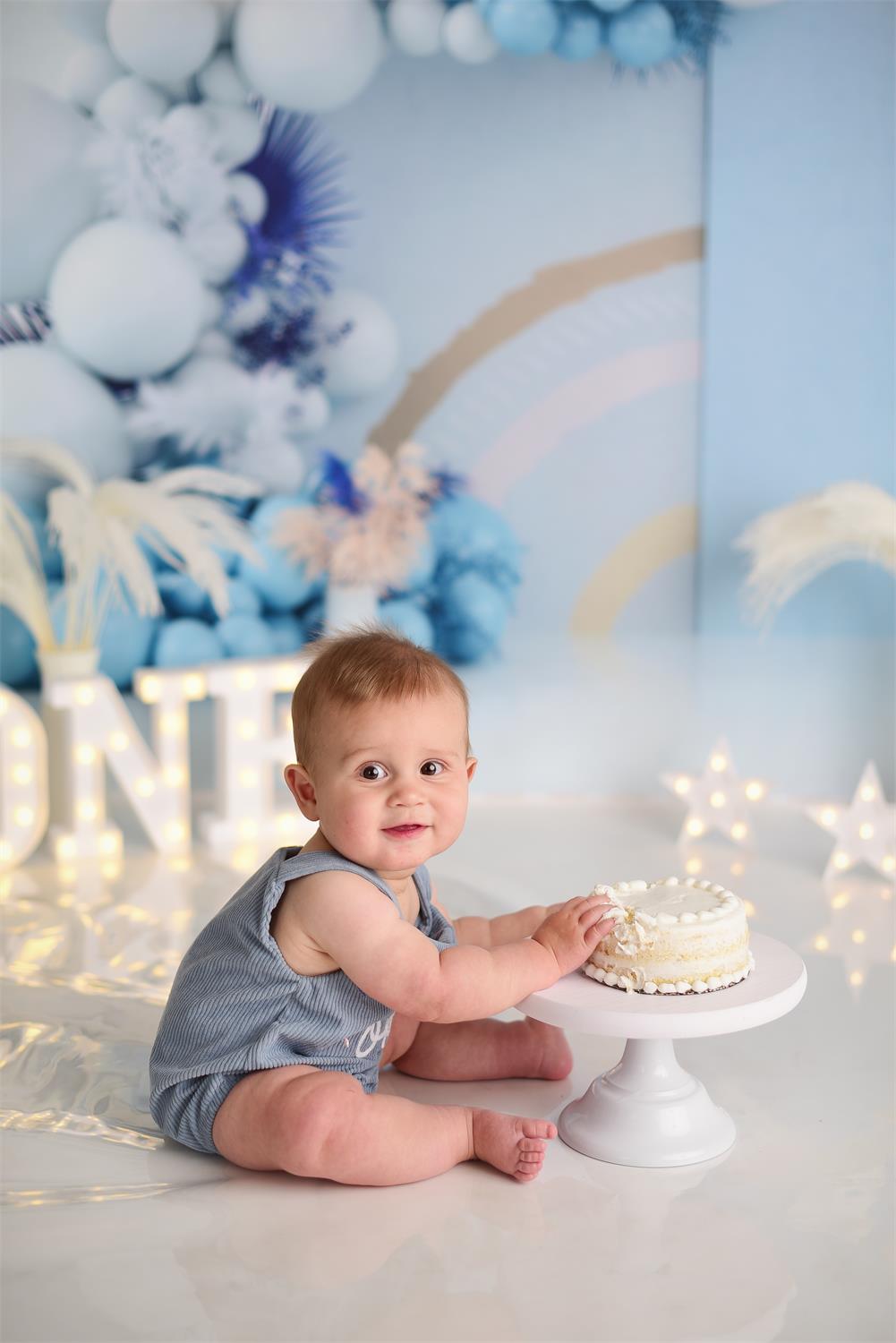 Kate Bohème Anniversaire Bleu Kit Photo - Kate Backdrop FR