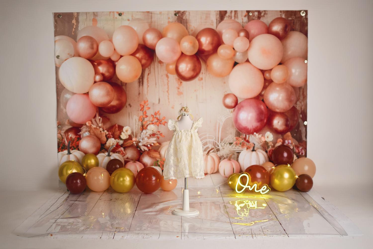 Kate Bohème Citrouilles Anniversaire Kit Photo - Kate Backdrop FR