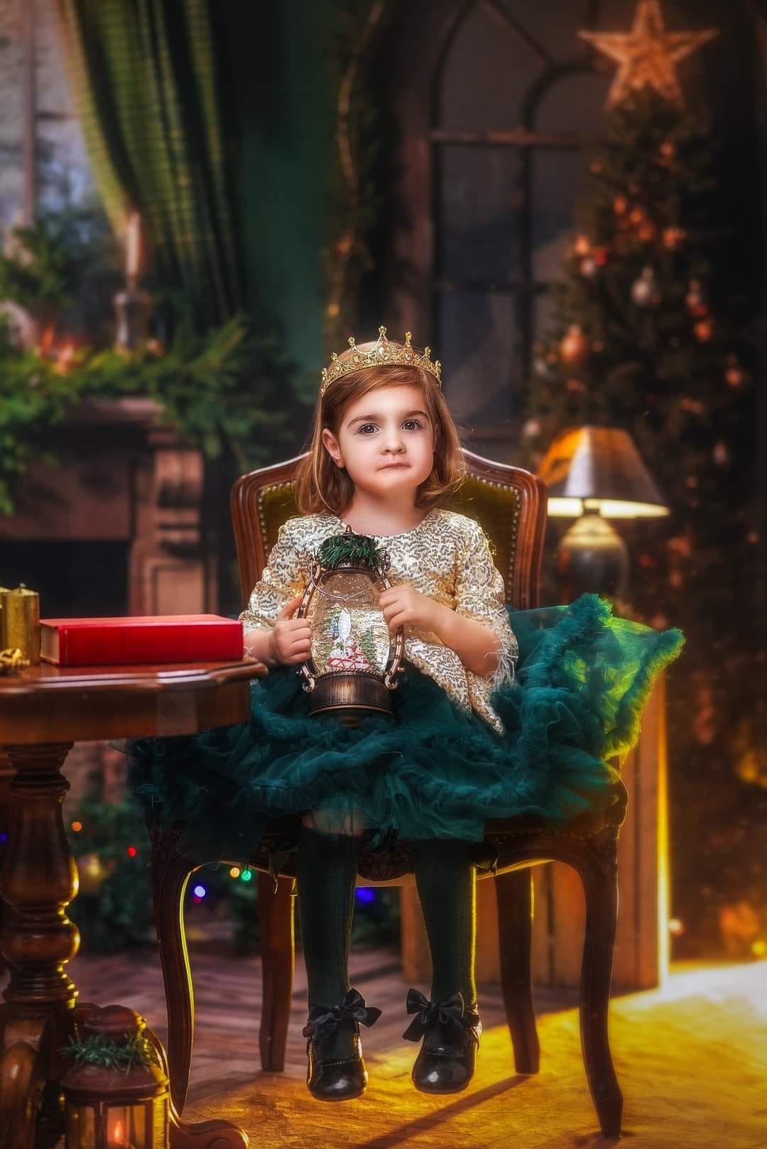 Kate Noël Vert Cheminée Rideau Toile de fond conçu par Emetselch - Kate Backdrop FR