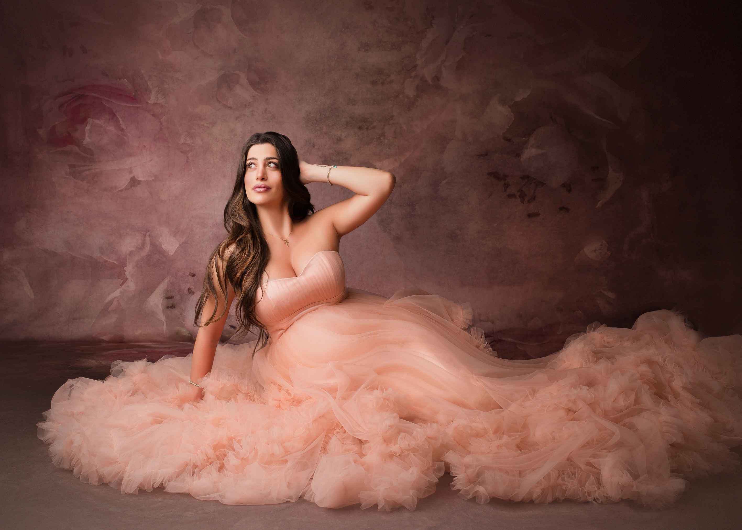 Kate Roses Fleurs Rétro Beaux-arts Rose Toile de fond pour la photographie - Kate Backdrop FR