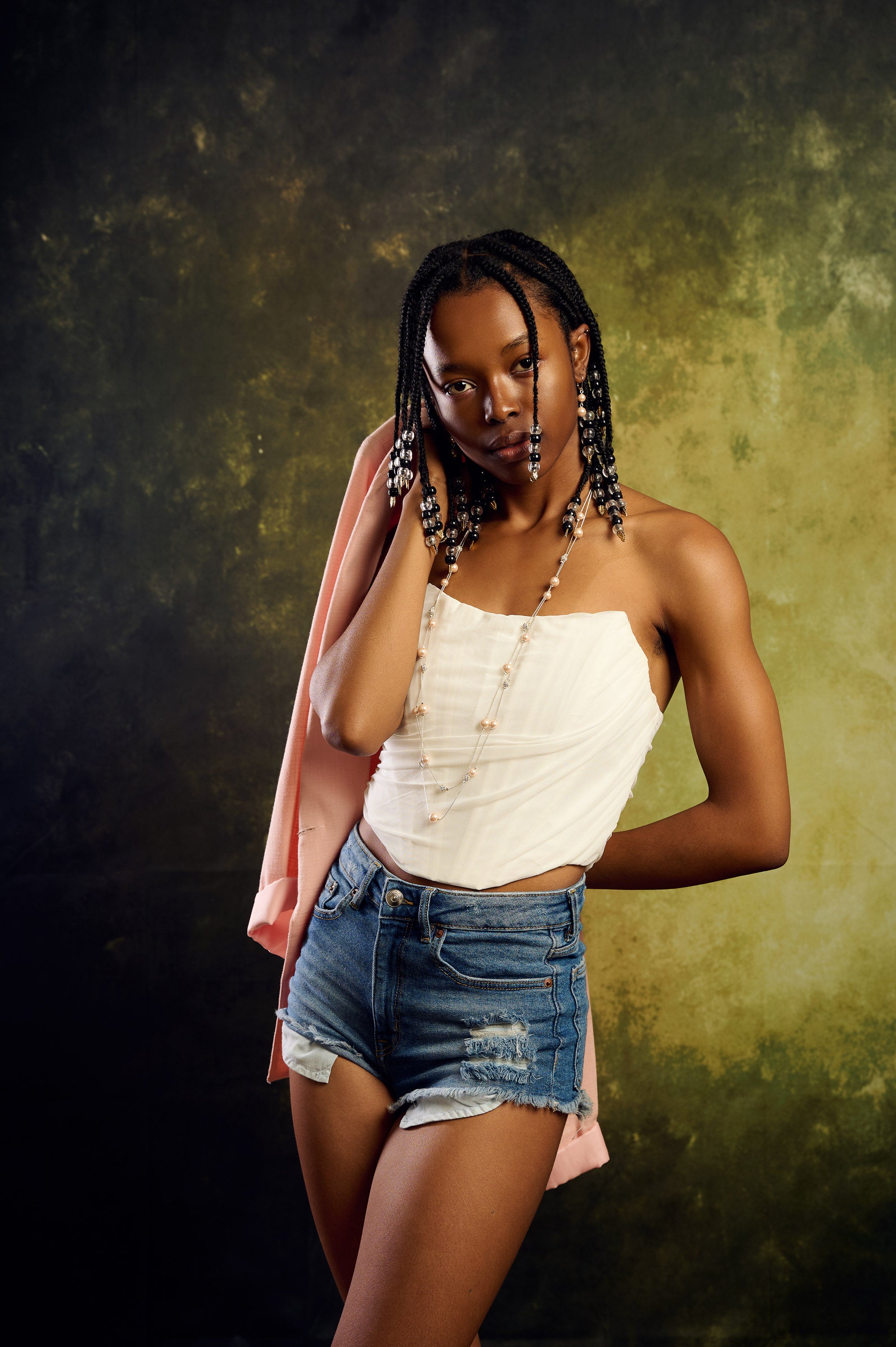 Kate Texture Abstraite Vert foncé et Vert clair Toile de fond pour la photographie - Kate Backdrop FR