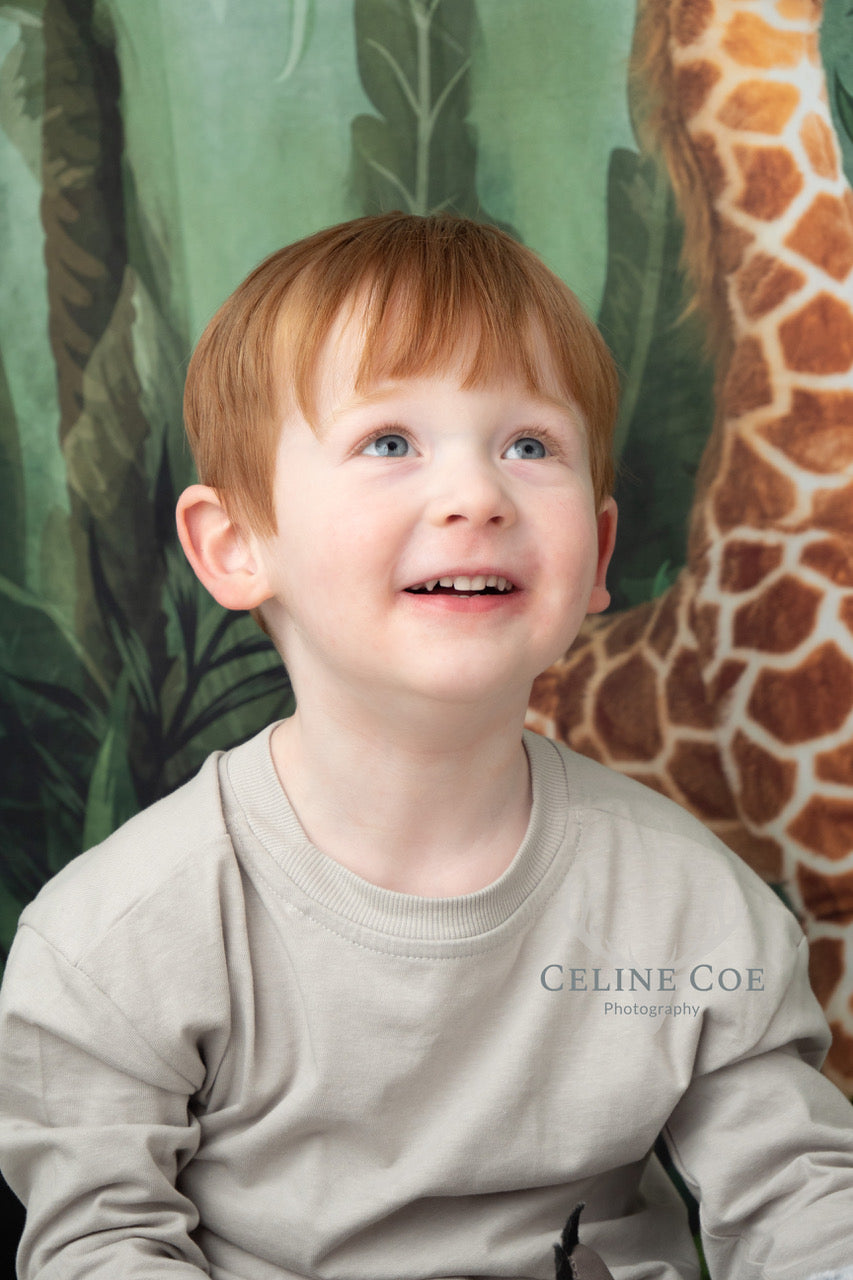 Kate Jungle Animaux Cake smash Toile de fond conçu par Emetselch - Kate Backdrop FR