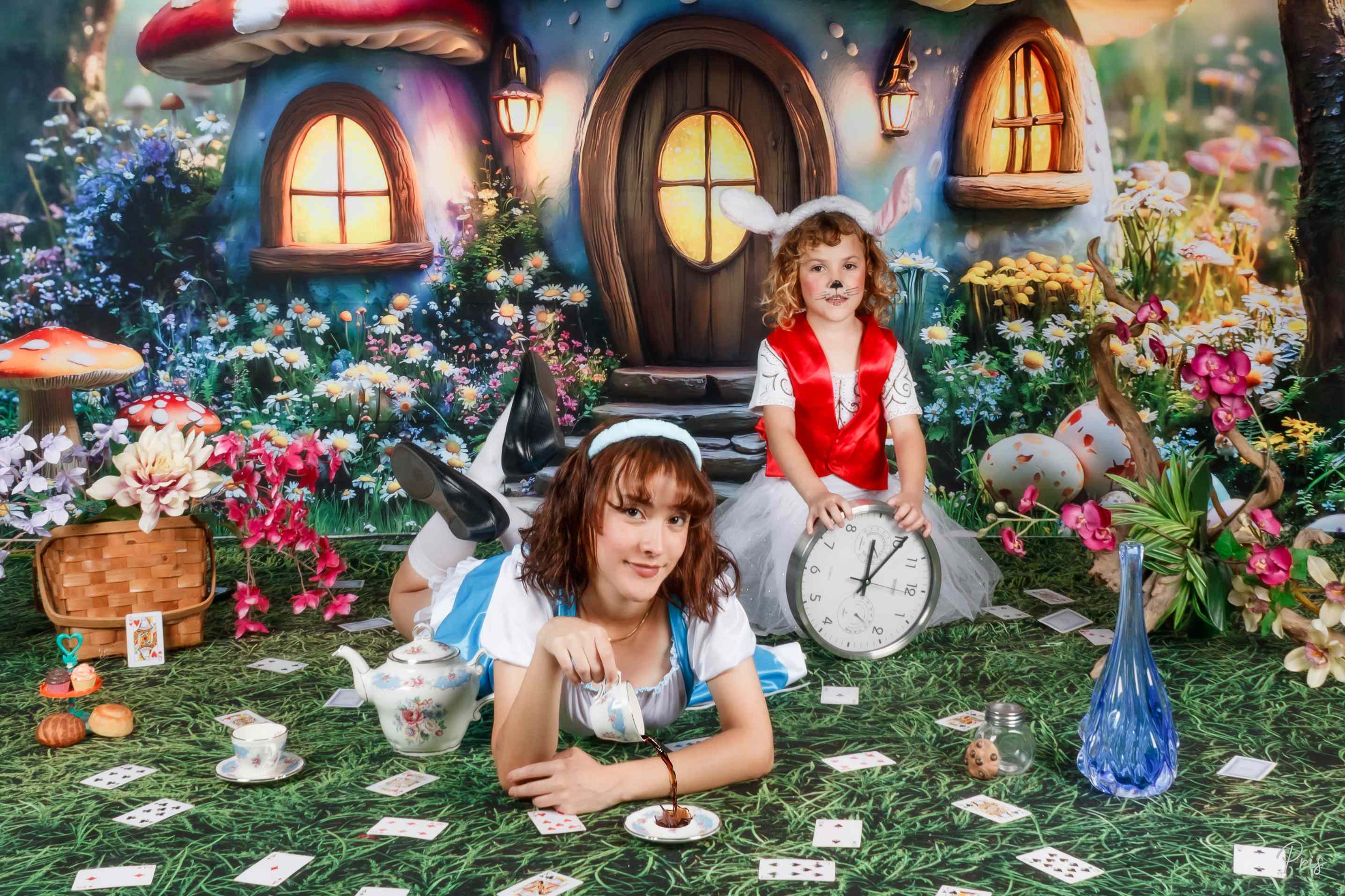 Kate Pâques Fée Maison Champignon Forêt Toile de fond conçue par Emetselch - Kate Backdrop FR