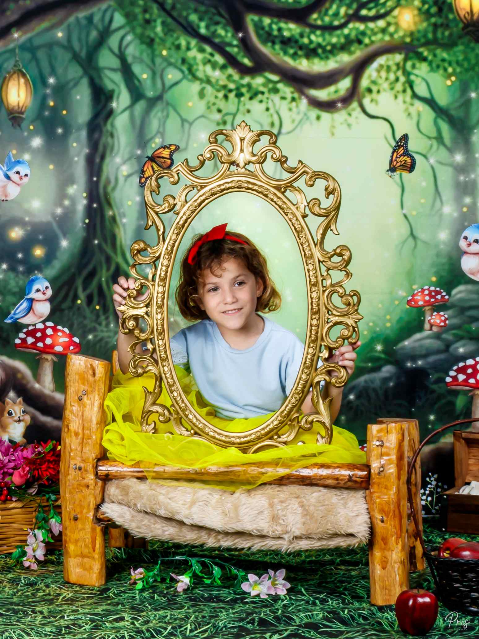 Kate Forêt Conte de fées Animaux Toile de fond conçu par Ashley Paul - Kate Backdrop FR