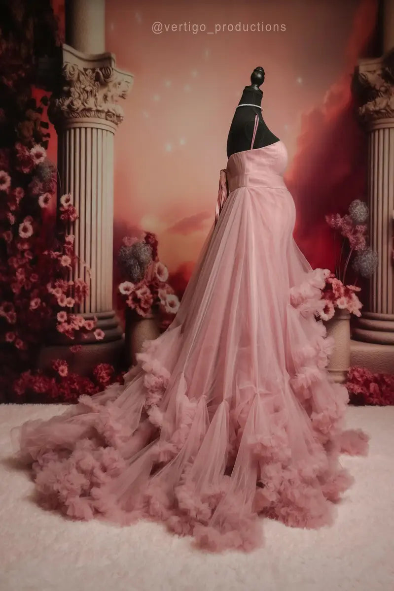 Offres Éclair #1 Kate Sans manches Dos nu Longue Maternité Robe pour Séance Photo - Kate Backdrop FR