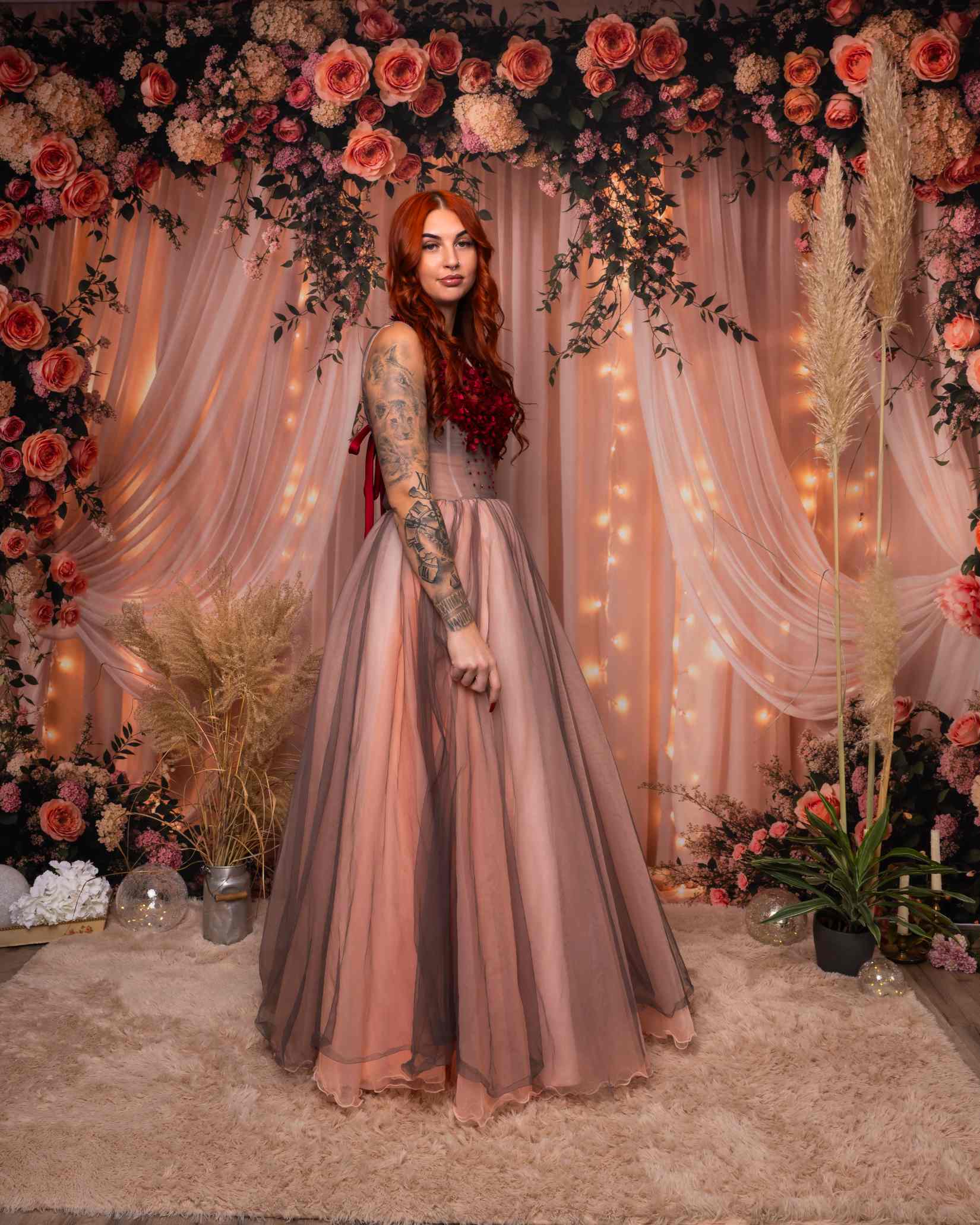 Kate Printemps Rideaux Fleur Lumière Toile de fond en Laine conçue par Emetselch - Kate Backdrop FR
