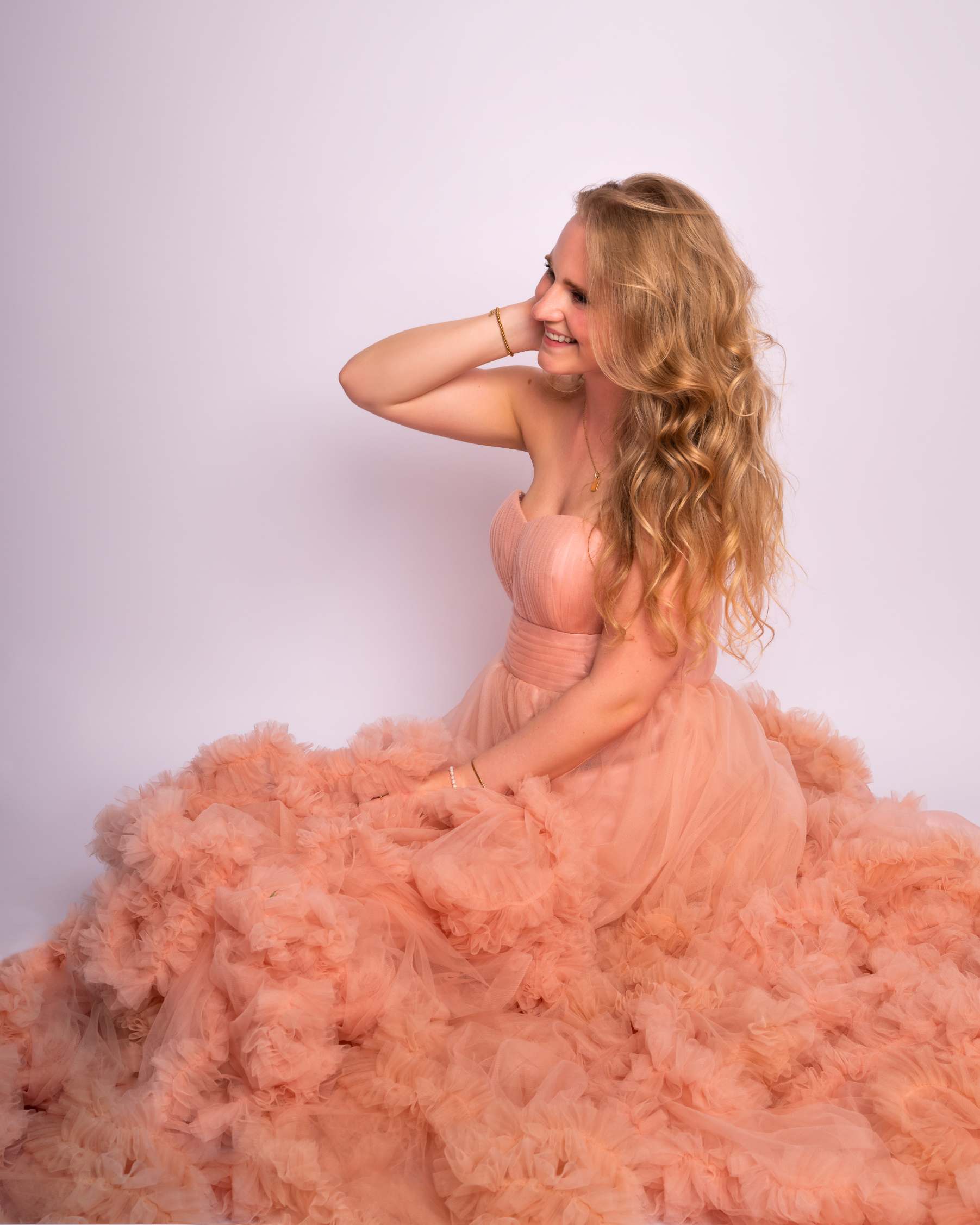 Kate Sans manches Dos nu Longue Robe de Grossesse pour Séance Photo - Kate Backdrop FR