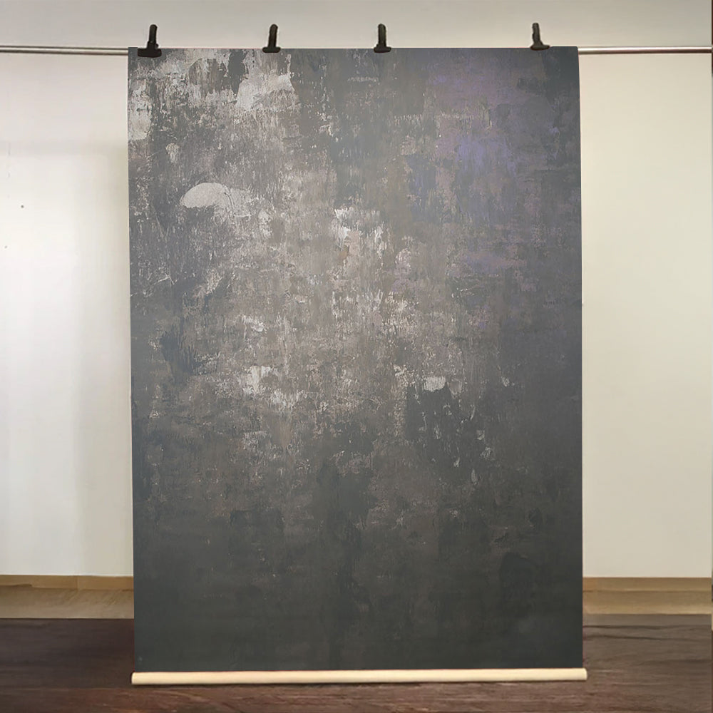 Kate 5x7pi Texture abstraite Sombre Rouillée Toile de fond Peinte à la main - Kate Backdrop FR