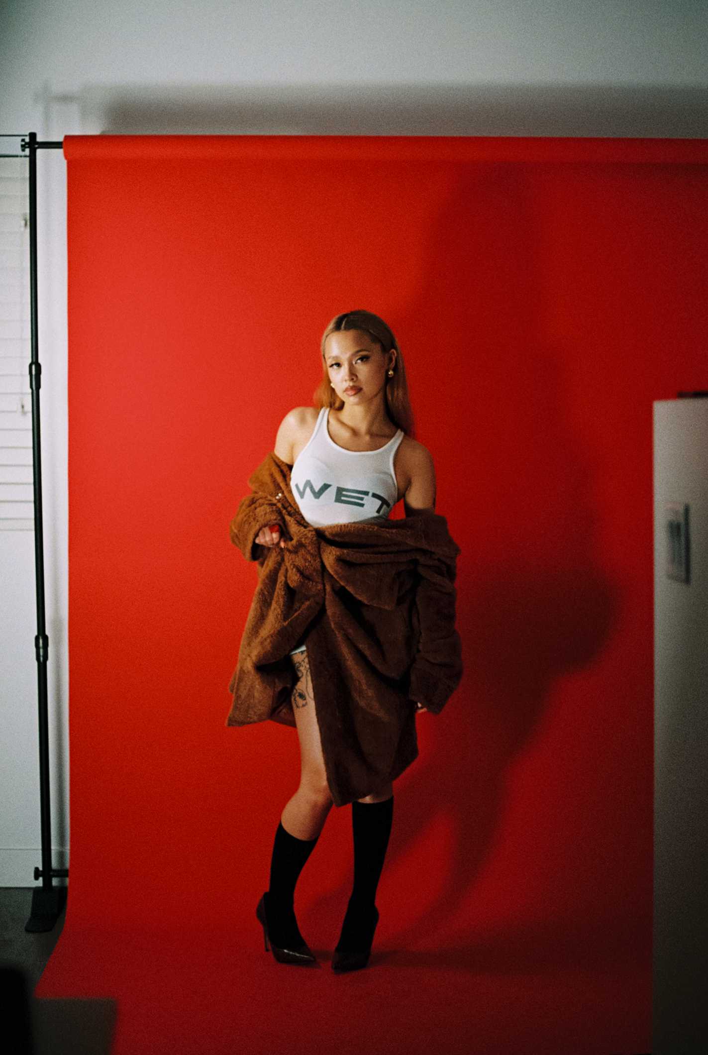 Kate Rouge Fond de Papier Sans Couture pour la photographie - Kate Backdrop FR