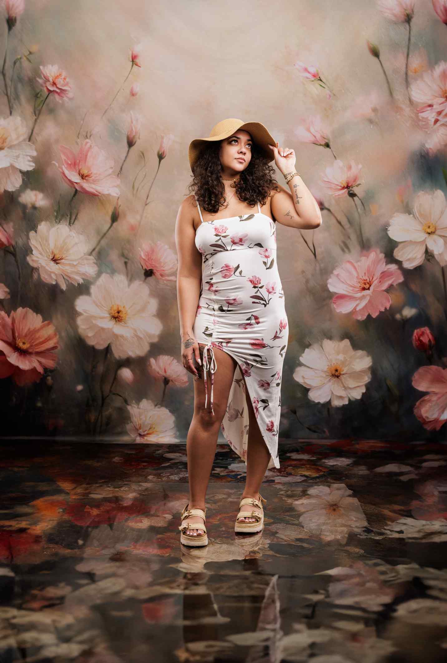 Kate Printemps Beaux-arts Fleurs Pastel Toile de fond conçue par Emetselch - Kate Backdrop FR