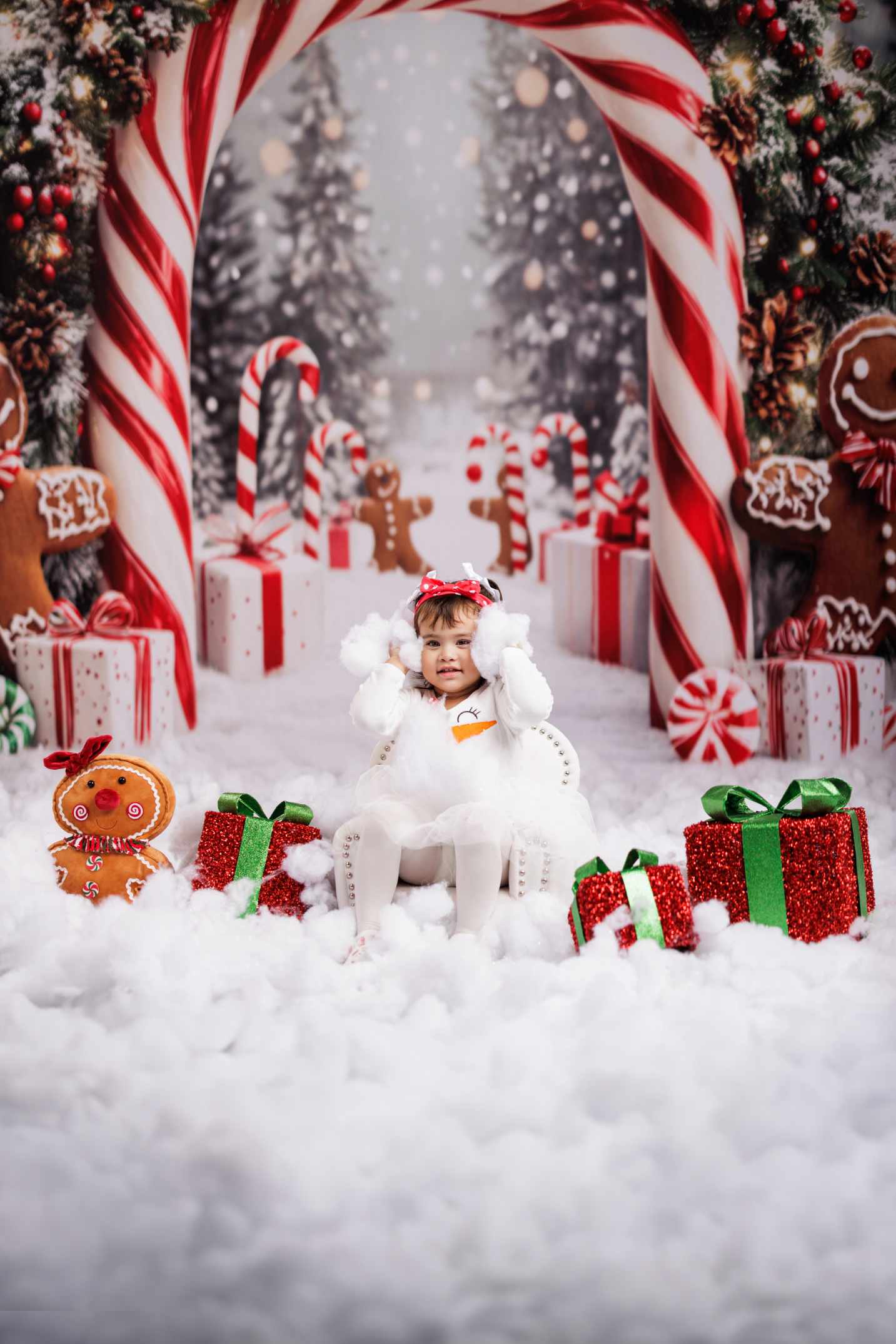 Kate Noël Arc Bonbons Pain d'Épice Neige Toile de fond conçue par Emetselch