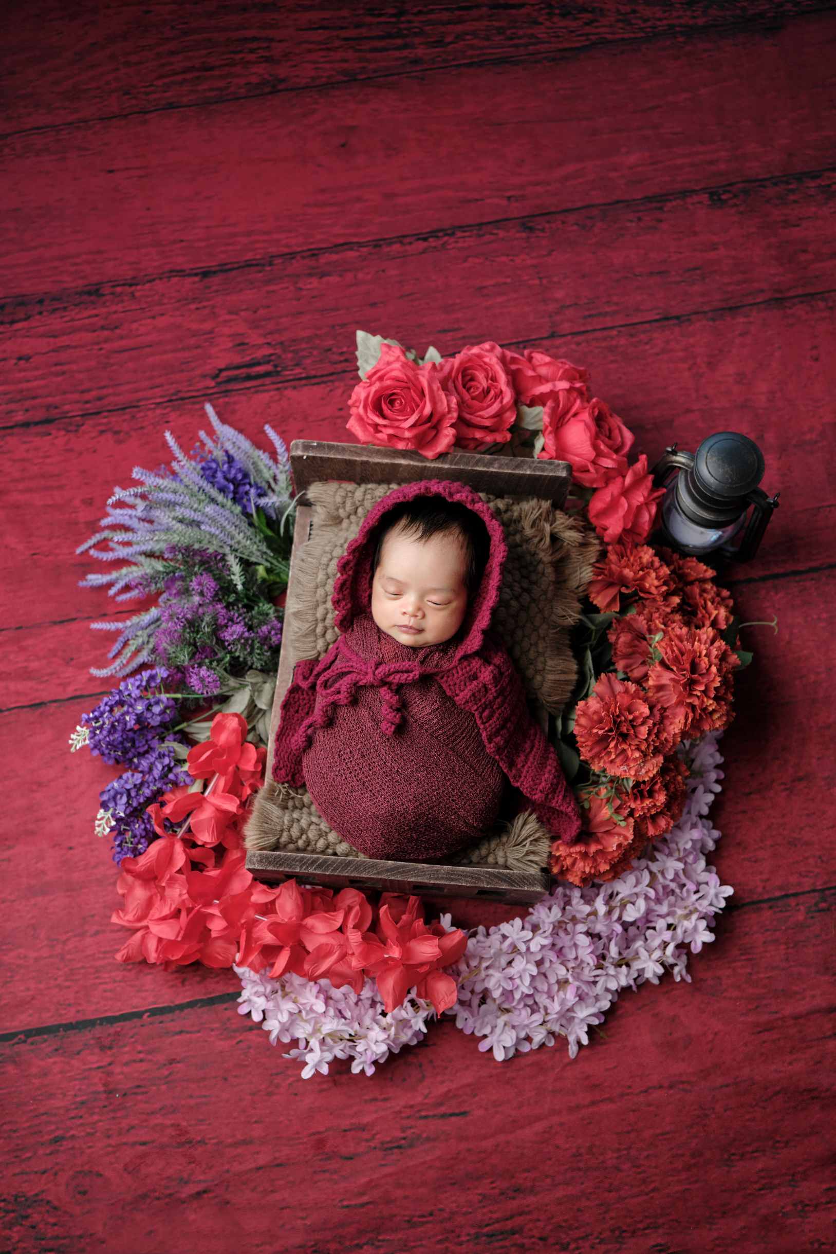 Kate Saint Valentin Rouge Planche de bois Toile de fond conçue par Chain Photographie - Kate Backdrop FR