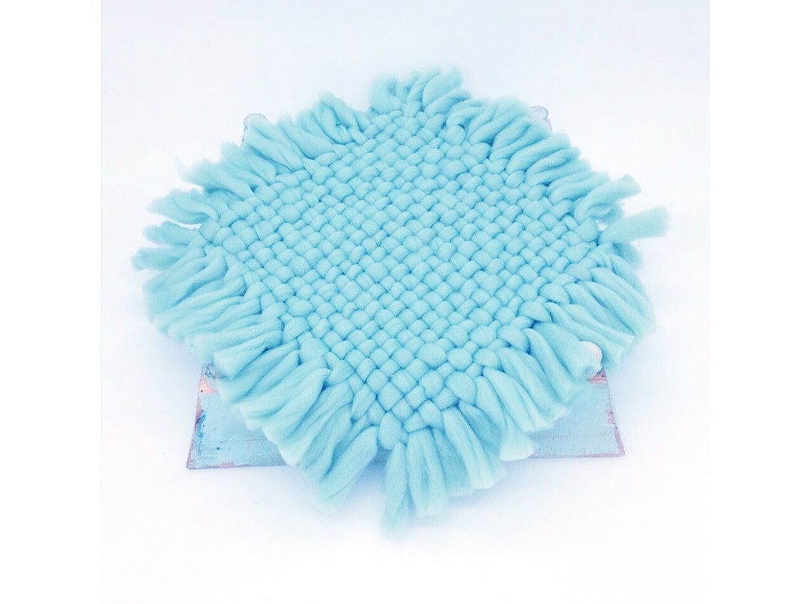 Kate Pompon Tressé Nouveau-né Accessoires Studio Photo Couverture en Fausse Fourrure - Kate Backdrop FR