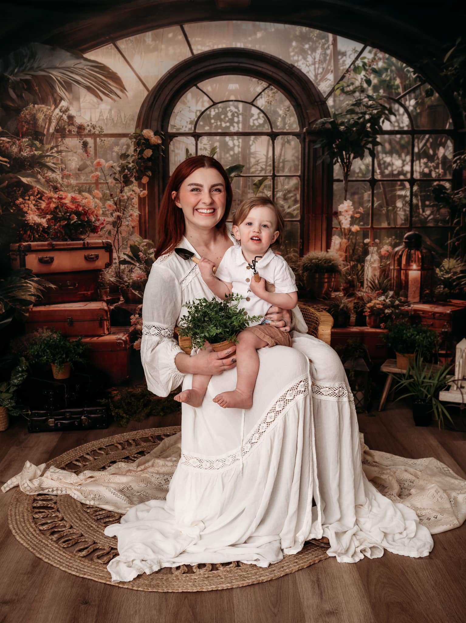 Kate Printemps Plante verte Fenêtre Chambre Toile de fond conçue par Chain Photographie - Kate Backdrop FR