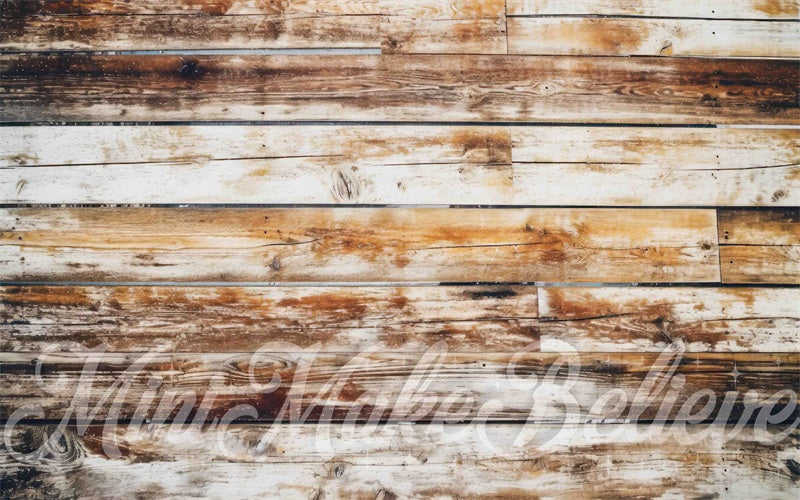 Kate Bois Plancher Grange Tapis de sol en Caoutchouc conçue par Mini MakeBelieve - Kate Backdrop FR