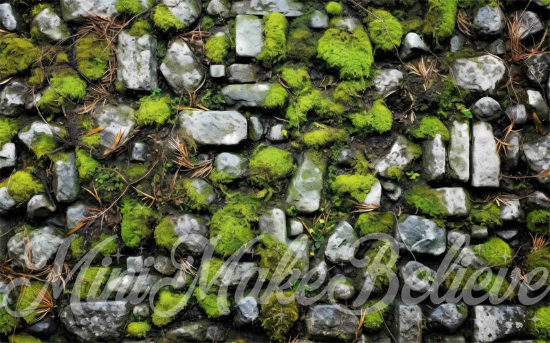 Kate Mousse Gris Pavé Tapis de sol en Caoutchouc conçue par Mini MakeBelieve - Kate Backdrop FR