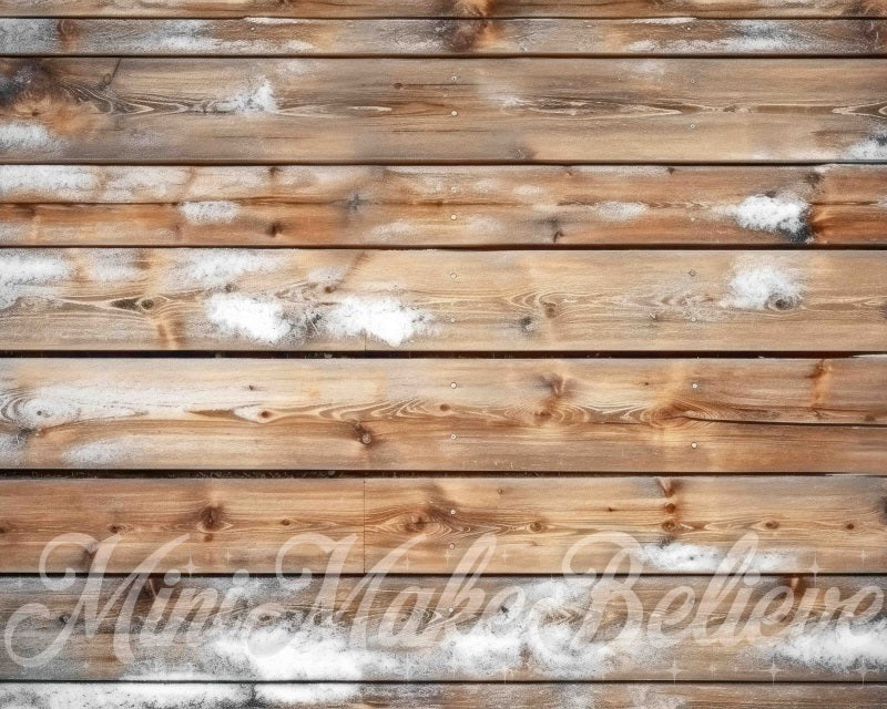Kate Brun Bois Tapis de sol en Caoutchouc conçue par Mini MakeBelieve - Kate Backdrop FR