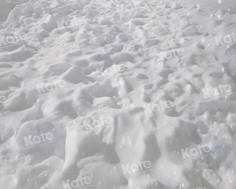 Kate Tapis de sol en caoutchouc Hiver Neige Blanc - Kate Backdrop FR