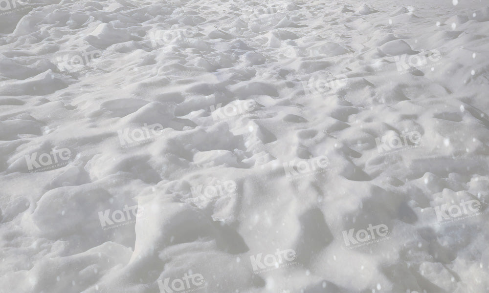 Kate Tapis de sol en caoutchouc Hiver Neige Blanc - Kate Backdrop FR