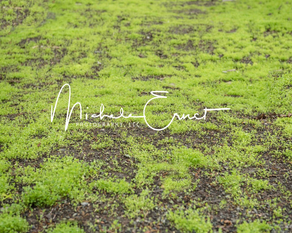Kate Vert clair Mousse Jardin Tapis de sol en Caoutchouc conçue par Michele Ernst - Kate Backdrop FR