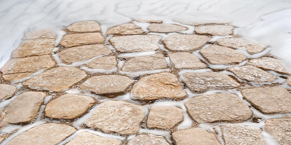 Kate Pierre Neige Hiver Tapis de sol en Caoutchouc pour la photographie