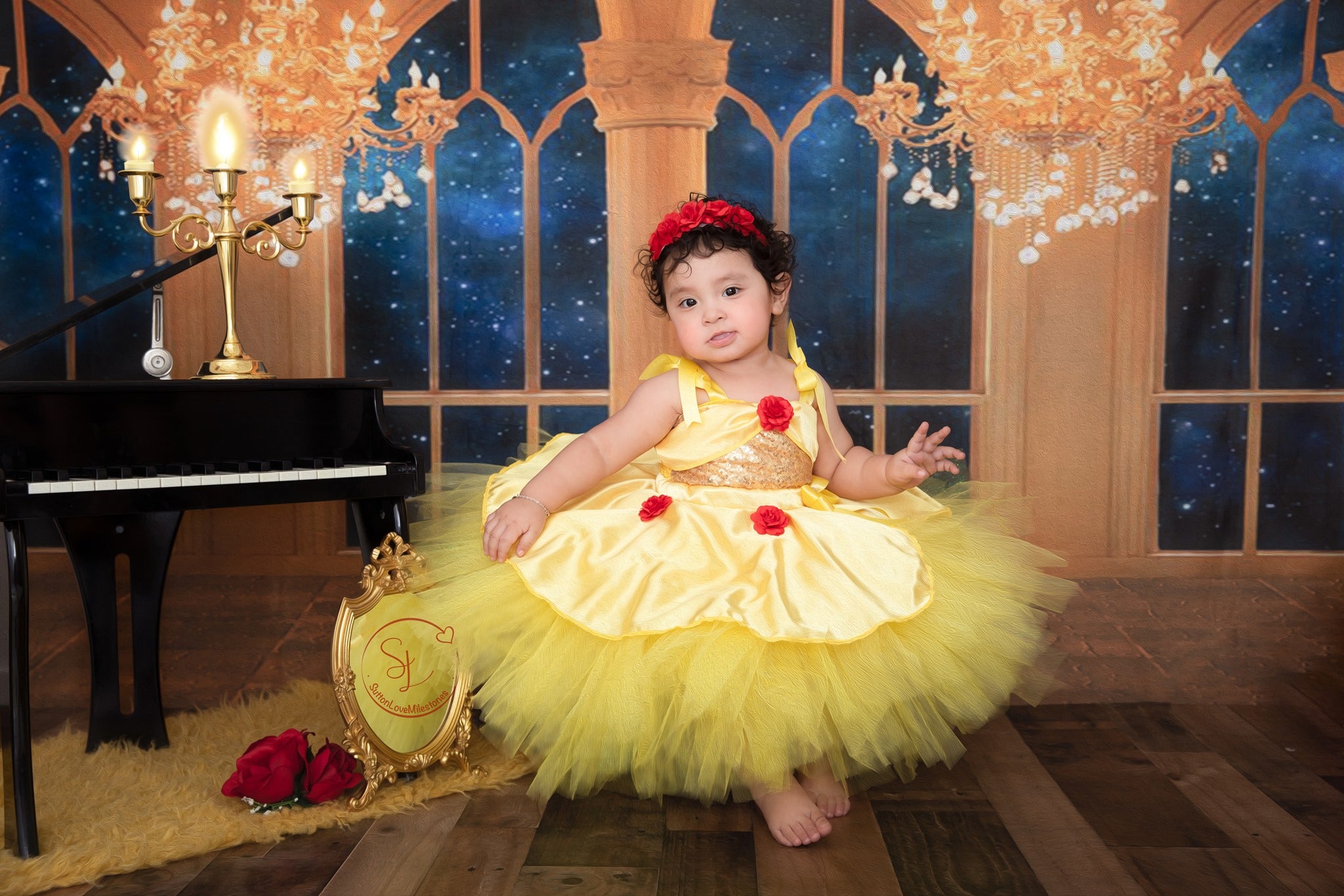 Kate Fenêtre Lustre Jaune Toile de fond conçu par Jerry_Sina - Kate Backdrop FR