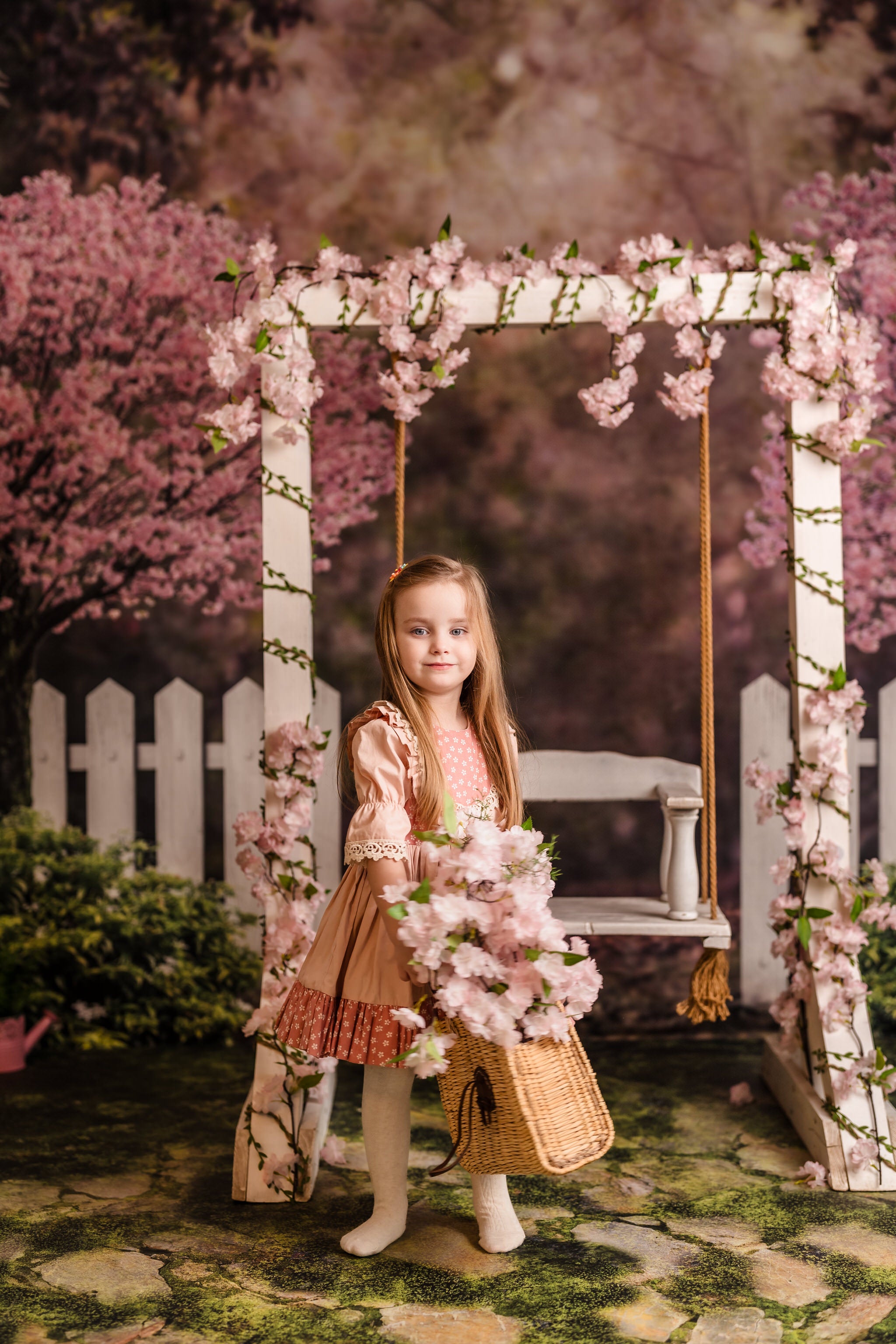 Kate Printemps Jardin Fleurs de cerisier Toile de fond pour la photographie - Kate Backdrop FR