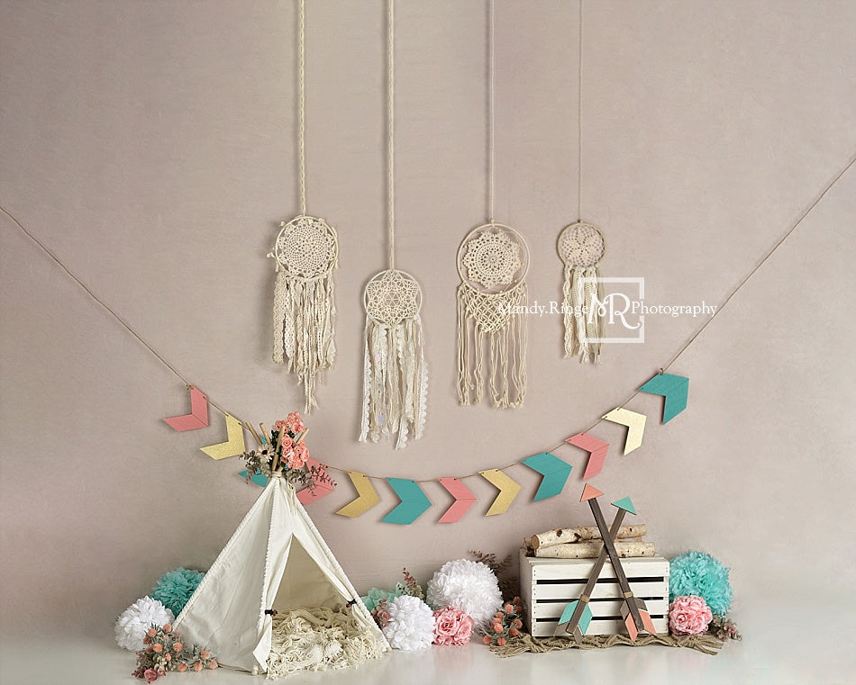 Kate Fête des mères Anniversaire Fille Boho Toile de fond conçue par Mandy Ringe photographie - Kate Backdrop FR