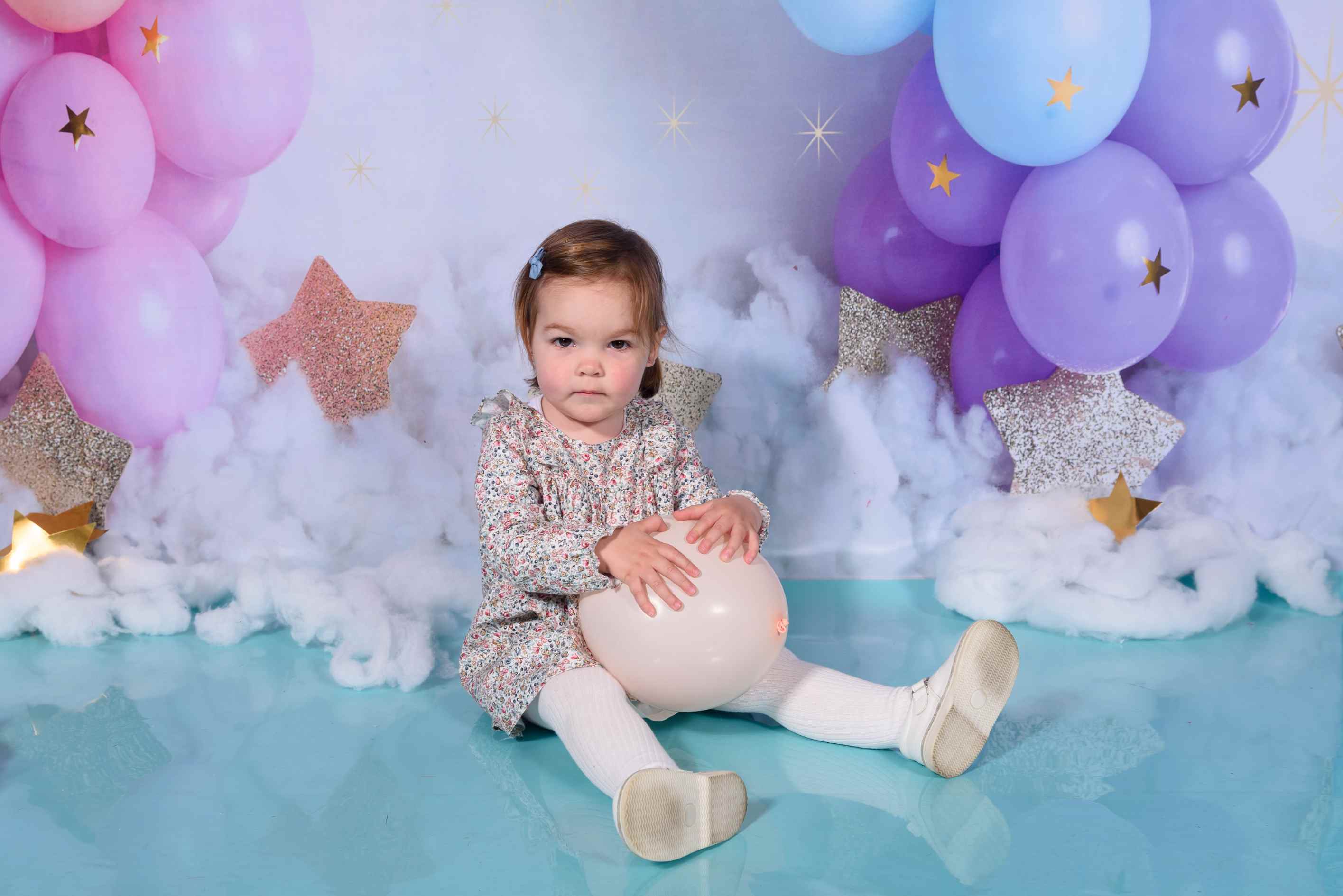 Kate Ballons Enfants Anniversaire Toile de fond conçu par Megan Leigh photographie - Kate Backdrop FR