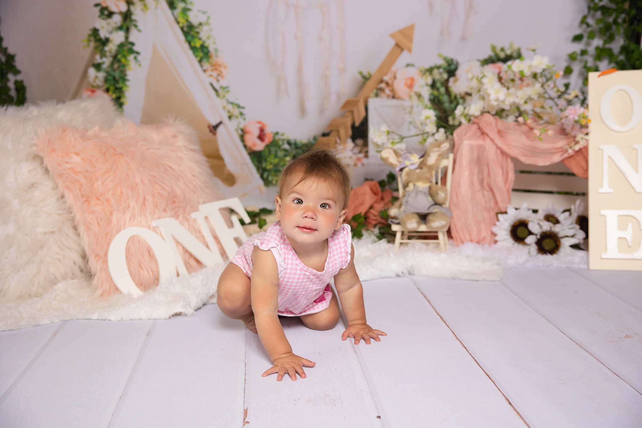 Kate Printemps Boho Tente Fête des mères Toile de fond conçue par Megan Leigh - Kate Backdrop FR