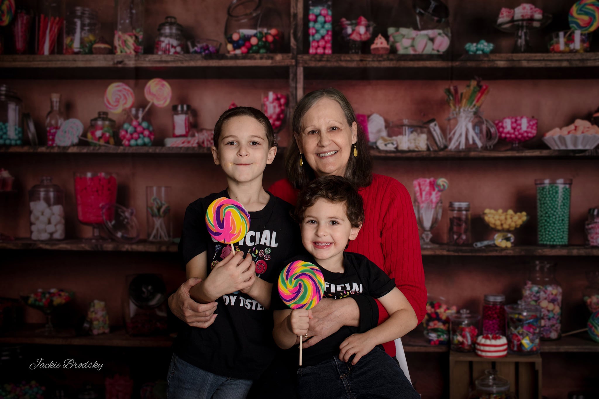 Kate Anniversaire Bonbons Boutique Toile de fond conçu par Arica Kirby - Kate Backdrop FR