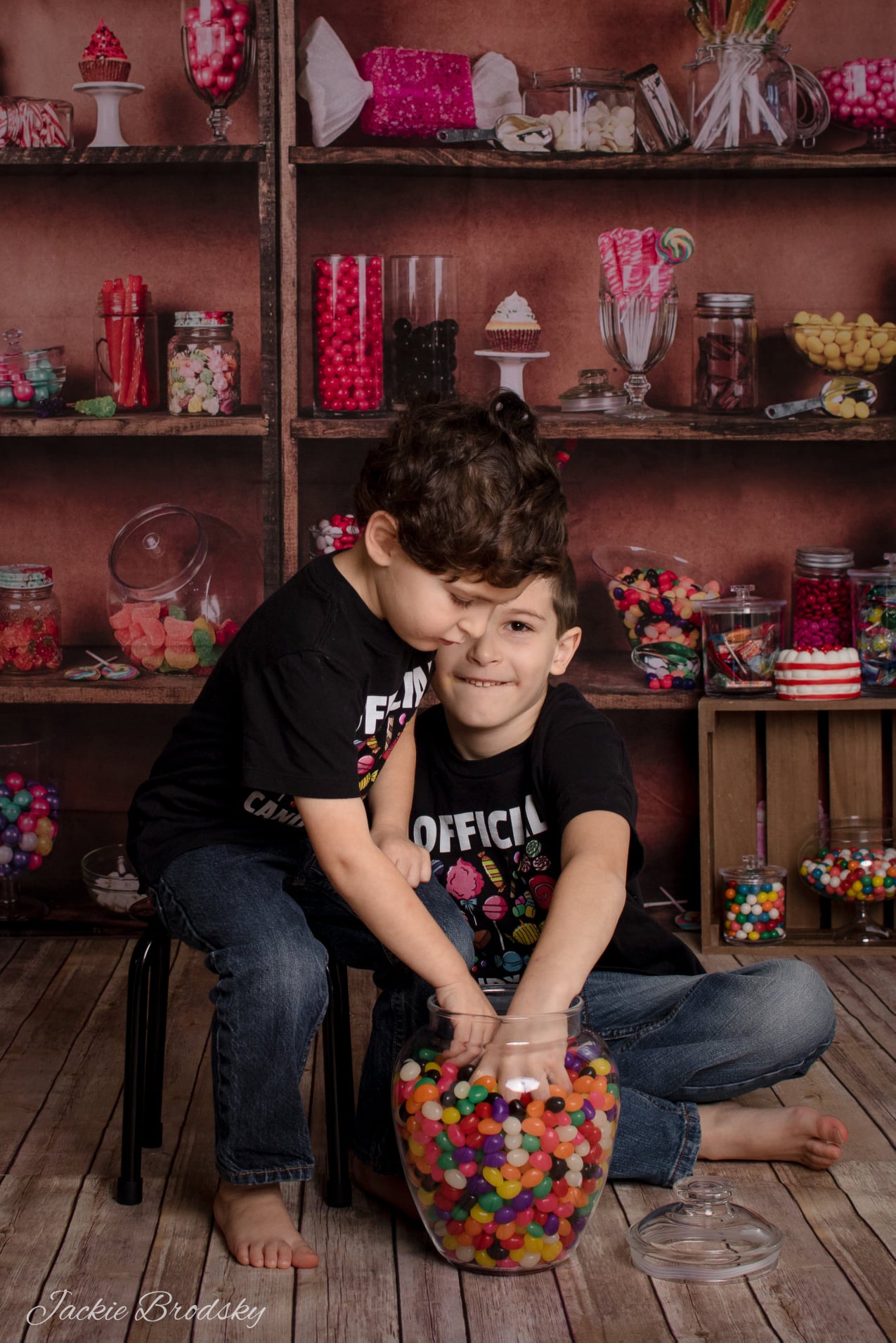 Kate Anniversaire Bonbons Boutique Toile de fond conçu par Arica Kirby - Kate Backdrop FR