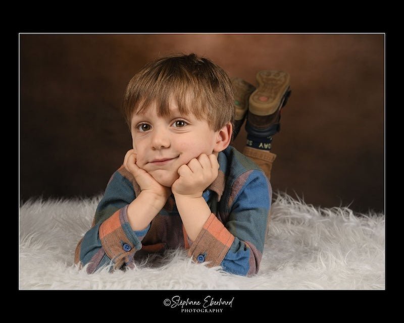 Kate Marron Vieux Texturé Abstrait Portrait Toile de fond pour la photographie - Kate Backdrop FR