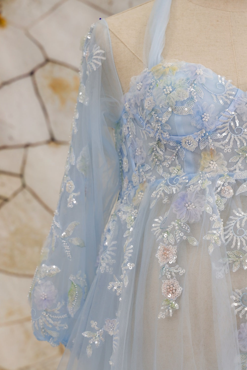 Kate Maille Col licou Manche mi-longue Dos nu Robe de Grossesse pour Séance Photo - Kate Backdrop FR