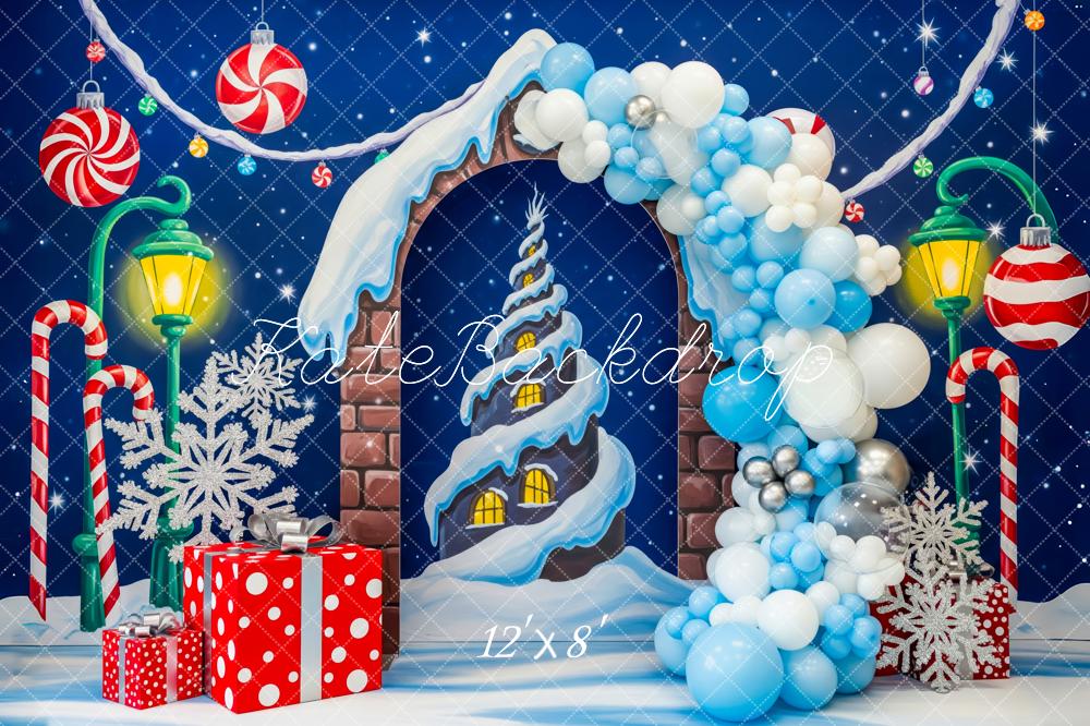 PROMO Kate Noël Bonbons Neige Cadeaux Ballons Toile de fond conçue par Patty Roberts