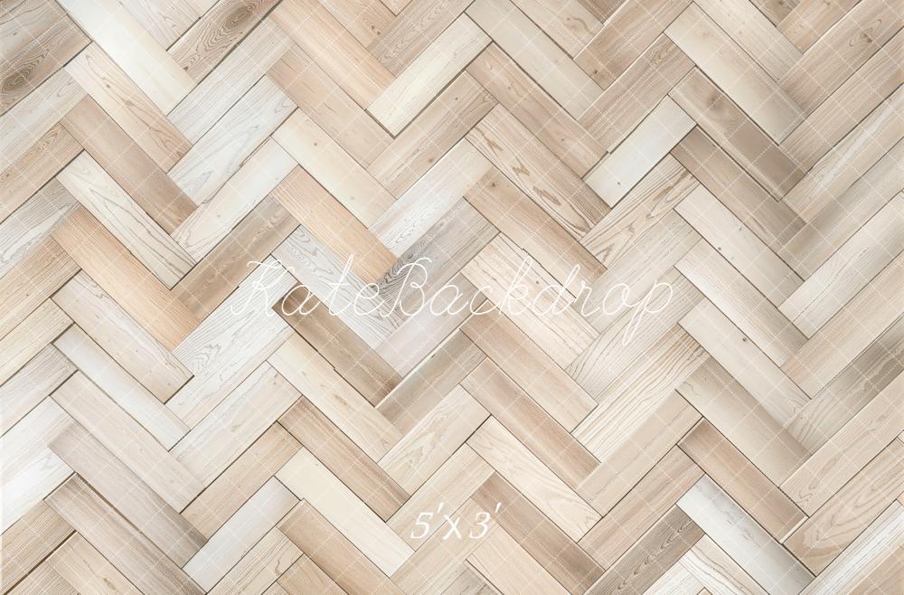 Kate Bois Parquet Clair Texture Sol Toile de fond conçue par kate image - Kate Backdrop FR