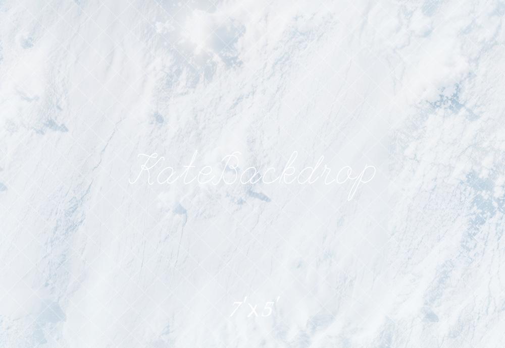 Kate Hiver Neige Texture Blanc Sol Toile de fond conçue par Kate Image - Kate Backdrop FR