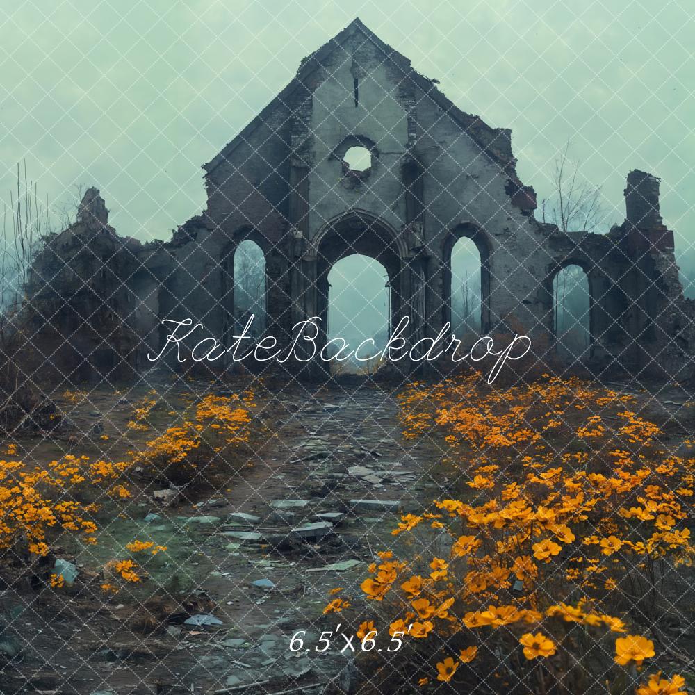 Kate Ruines Fleur Sauvage Brume Toile de fond conçue par Emetselch - Kate Backdrop FR