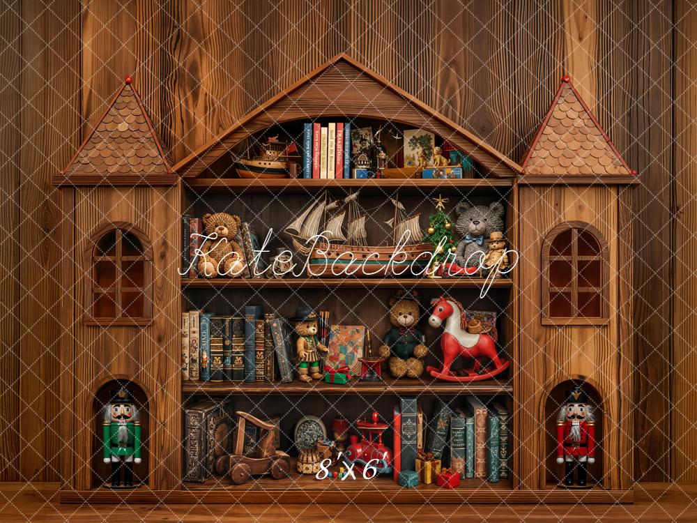 Kate Château Jouets Livres Bois Toile de fond conçue par Emetselch - Kate Backdrop FR