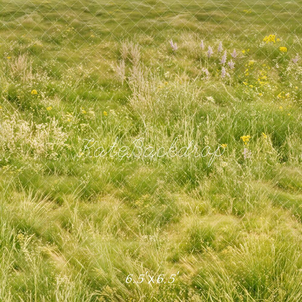 Kate Prairie Herbe Fleurs Sol Toile de fond conçue par Emetselch - Kate Backdrop FR