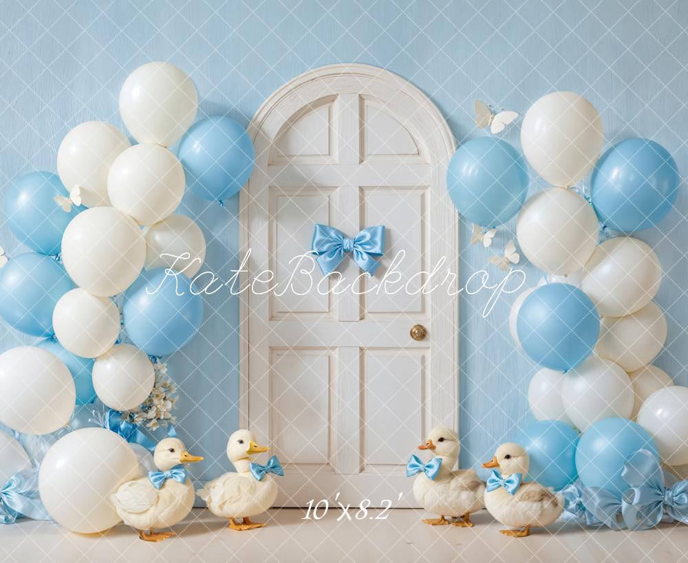 Kate Anniversaire Ballons Porte Canards Toile de fond conçue par Emetselch - Kate Backdrop FR