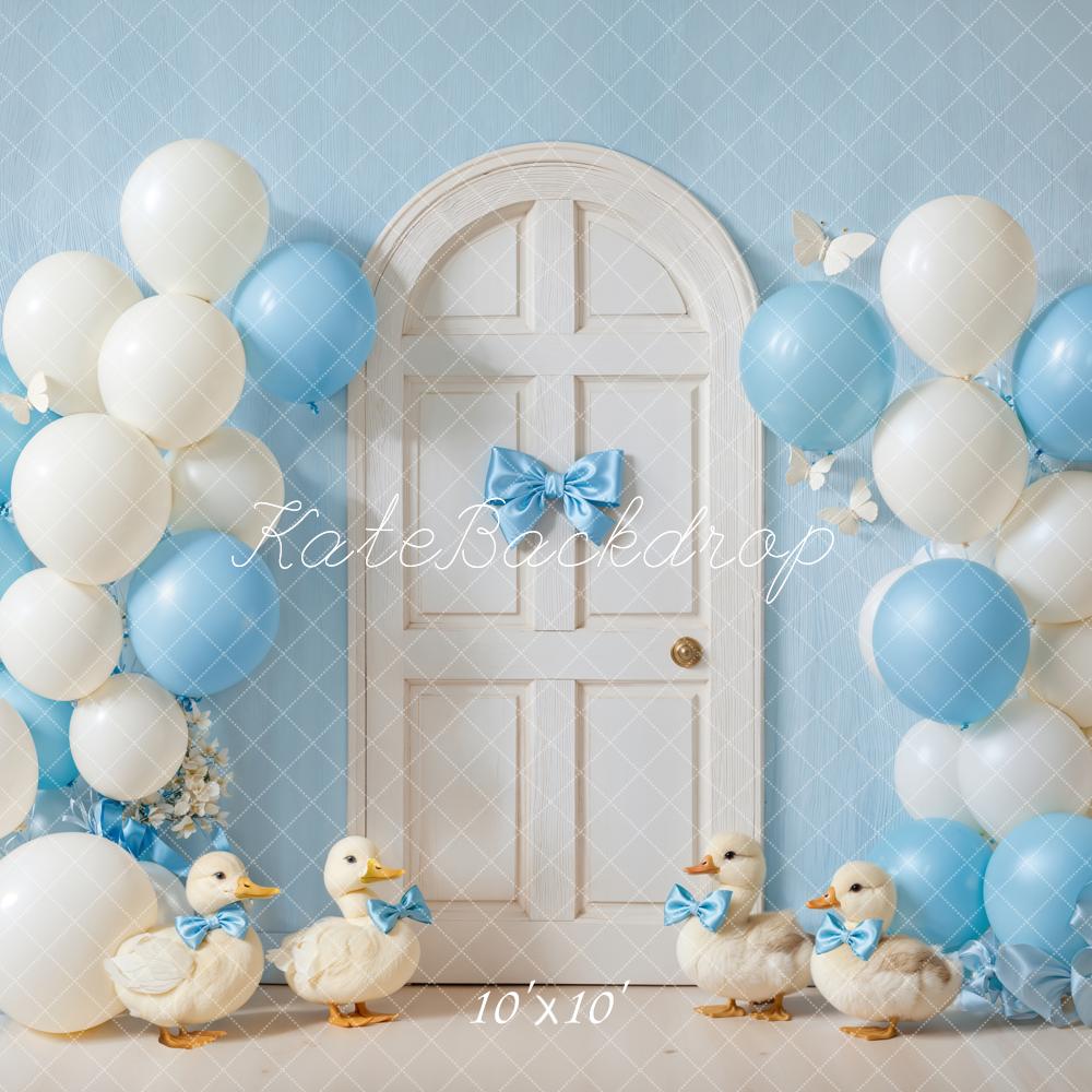 Kate Anniversaire Ballons Porte Canards Toile de fond conçue par Emetselch - Kate Backdrop FR