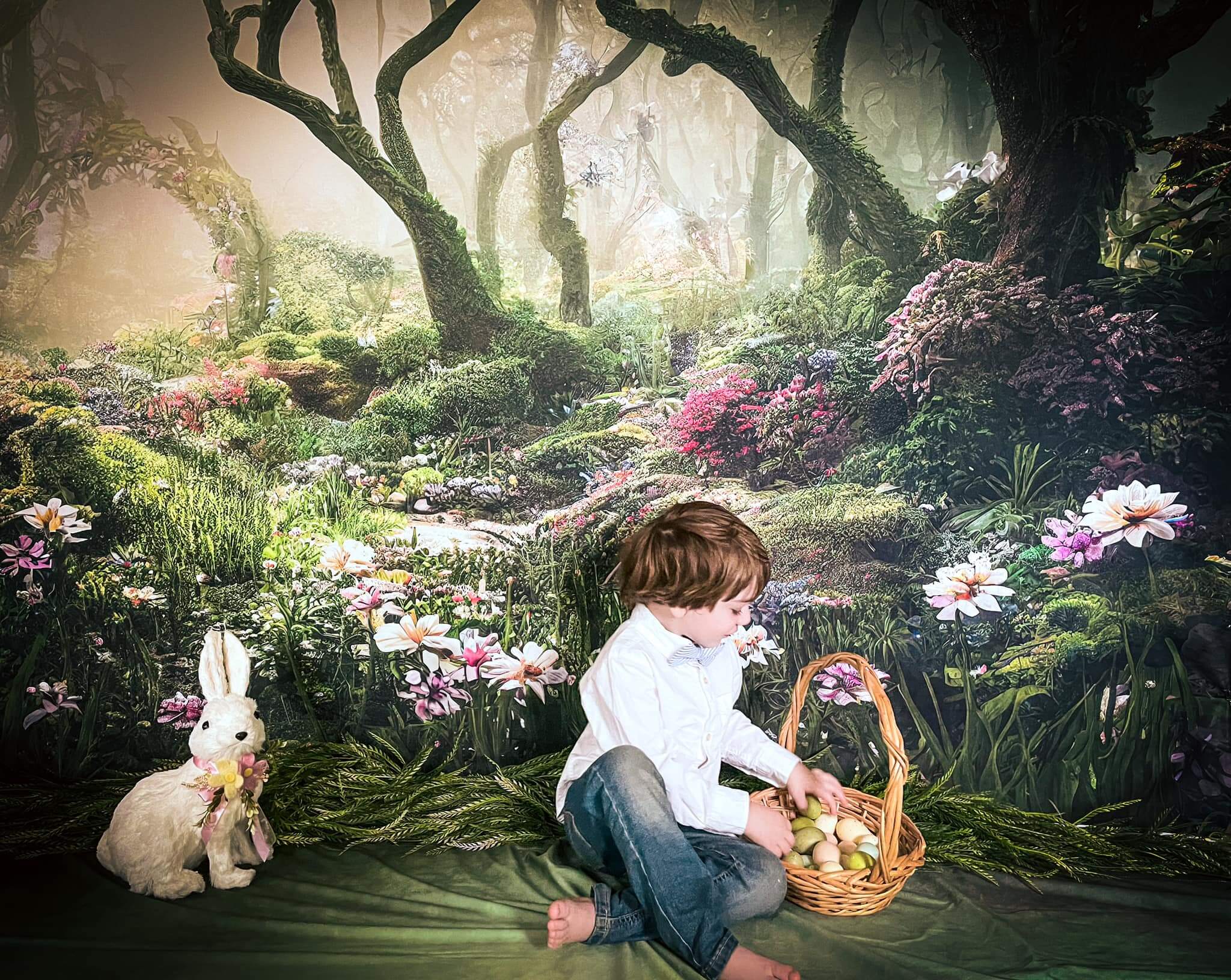 Kate Forêt Magique Fantaisie Jungle Fleurs Herbe Toile de fond Conçu par Chain Photographie - Kate Backdrop FR