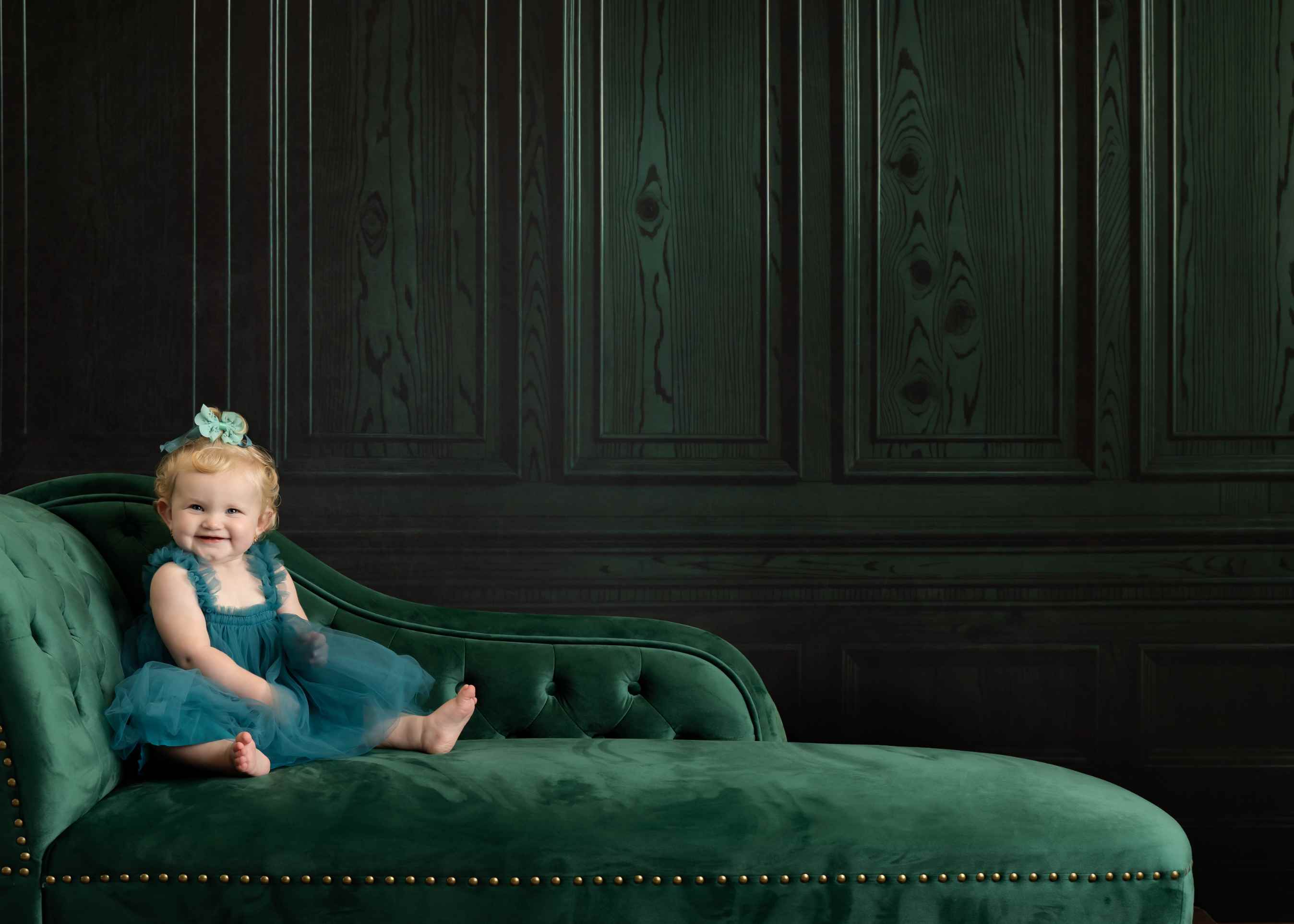 Kate Vert foncé Mur Rétro Classique Toile de fond conçue par Emetselch - Kate Backdrop FR