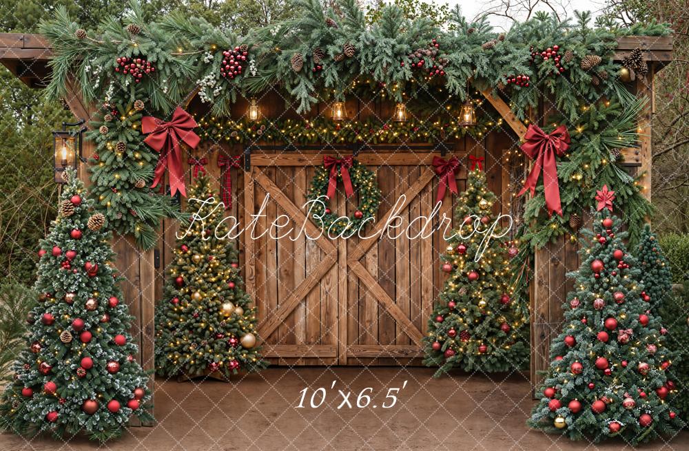 Kate Sapins de Noël Porte Décors Toile de fond conçue par Emetselch - Kate Backdrop FR