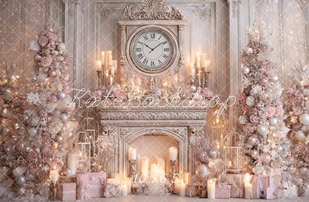 Kate Noël Cheminée Horloge Cadeaux Toile de fond conçue par Ashley Paul