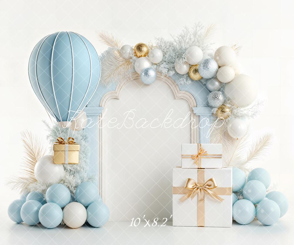 Kate Anniversaire Ballons Cadeaux Toile de fond en Polar conçue par Emetselch