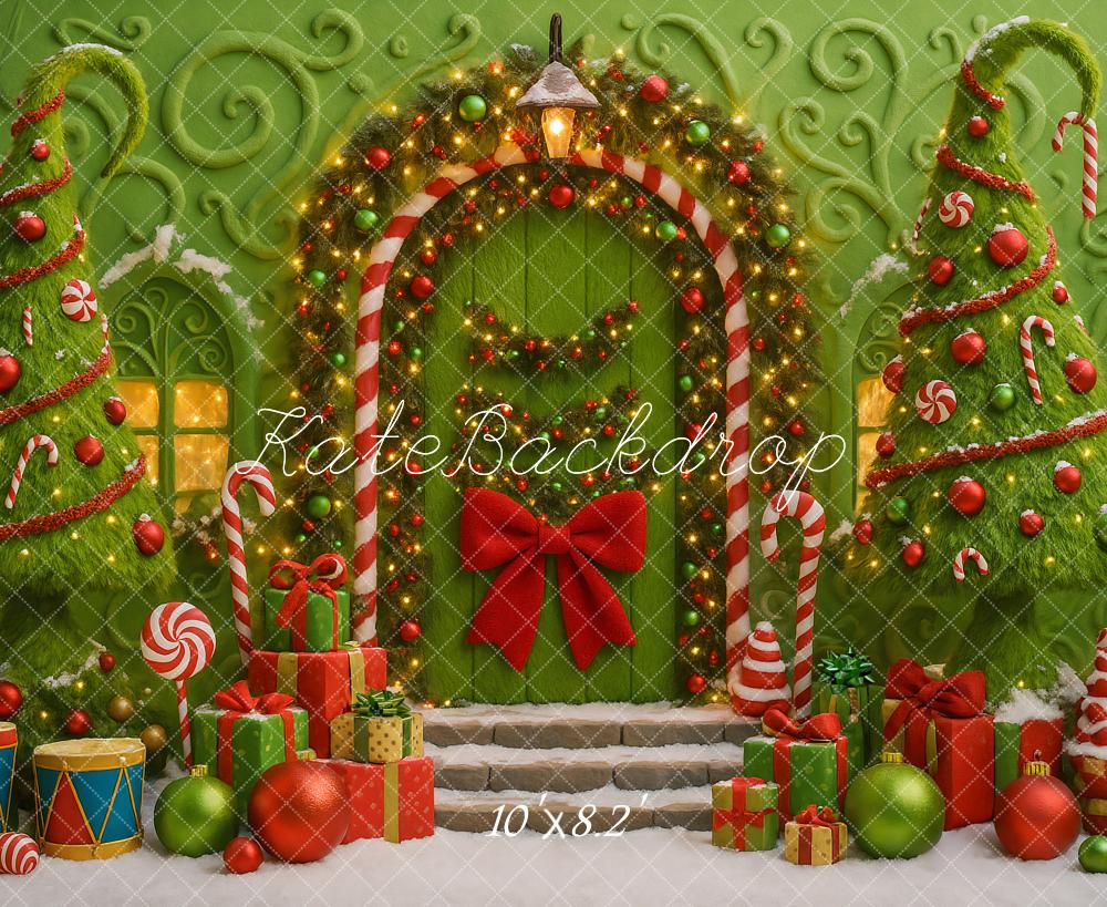 Kate Noël Bonbons Cadeaux Porte Boules Toile de fond conçue par Ashley Paul - Kate Backdrop FR