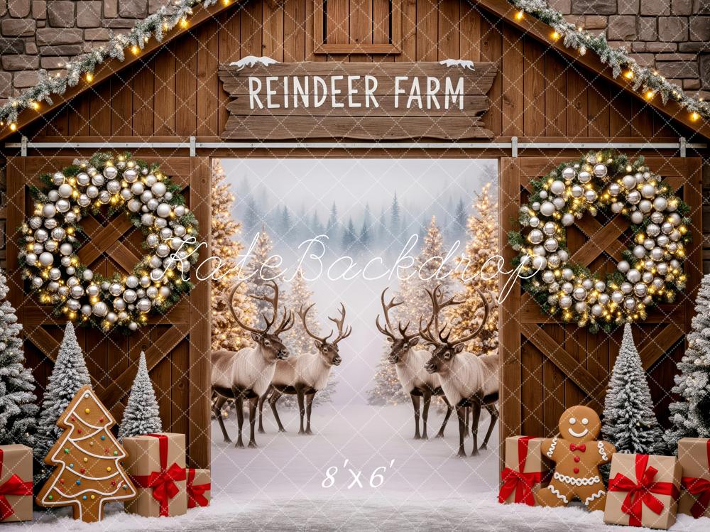 Kate Noël Ferme Rennes Guirlandes Toile de fond en Polar conçue par Patty Roberts