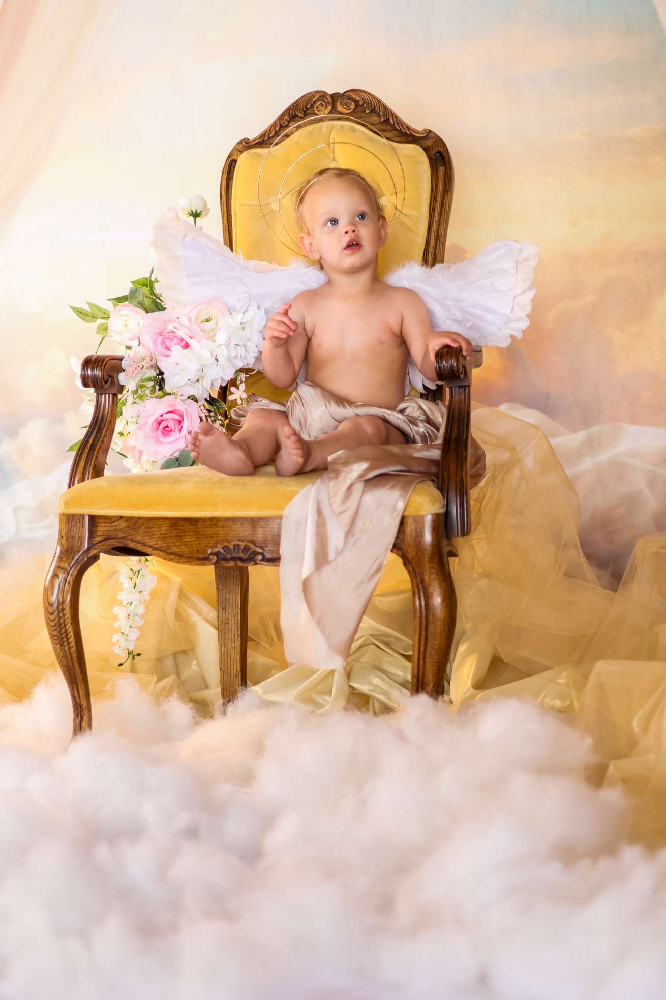 Kate Rideaux Nuage Ciel Fantaisie Toile de fond conçue par Chain Photographie - Kate Backdrop FR